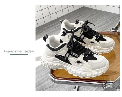 Giày Sneaker Tăng Chiều Cao Nam Thiết Kế Phong Cách Hàn Quốc Trẻ Trung Năng Động
